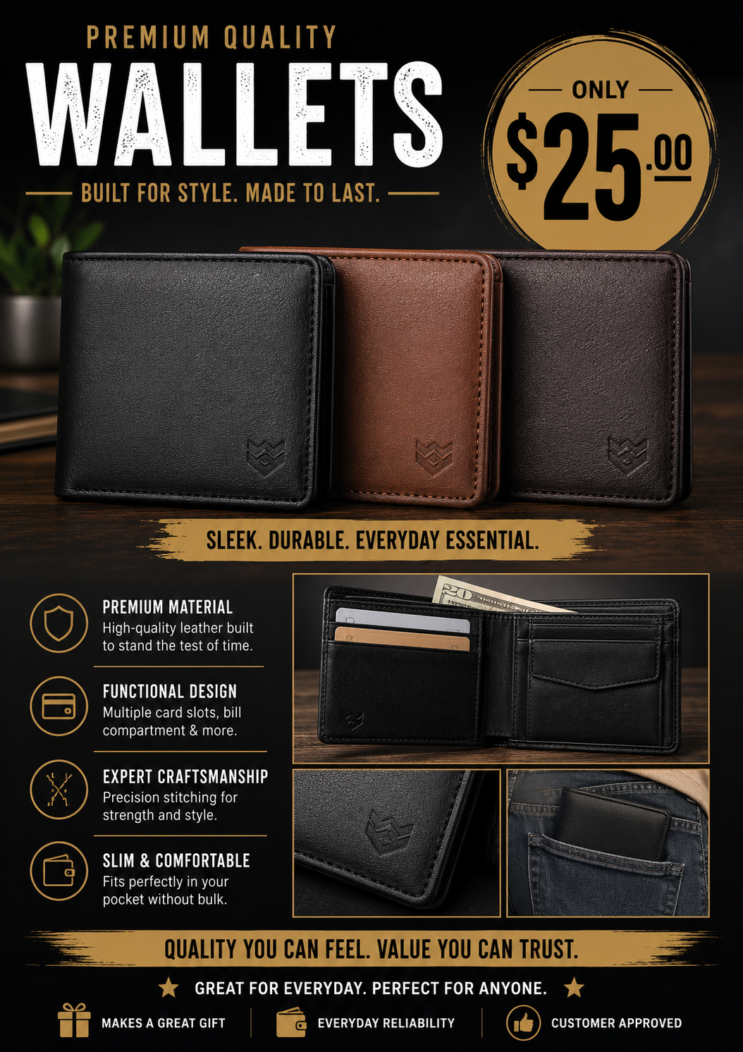 Men's Personalized Wallet