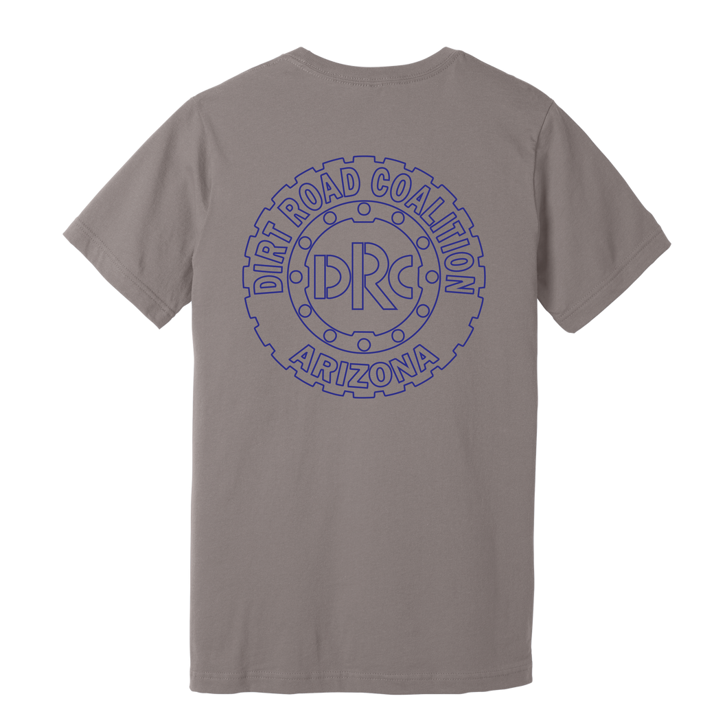 DRC Short Sleeve Shirt Blue #DRC Front and Blue Logo Back