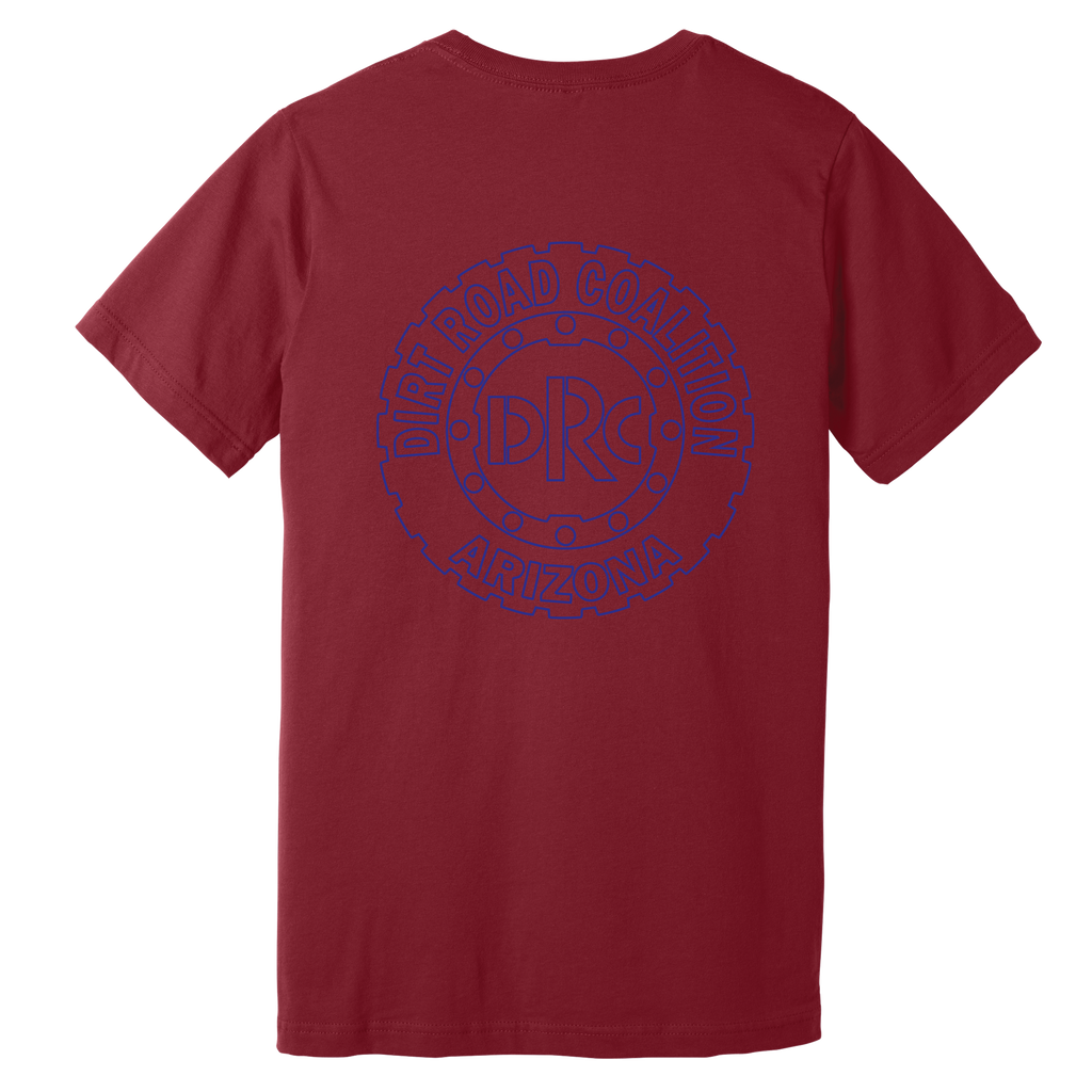 DRC Short Sleeve Shirt Blue #DRC Front and Blue Logo Back