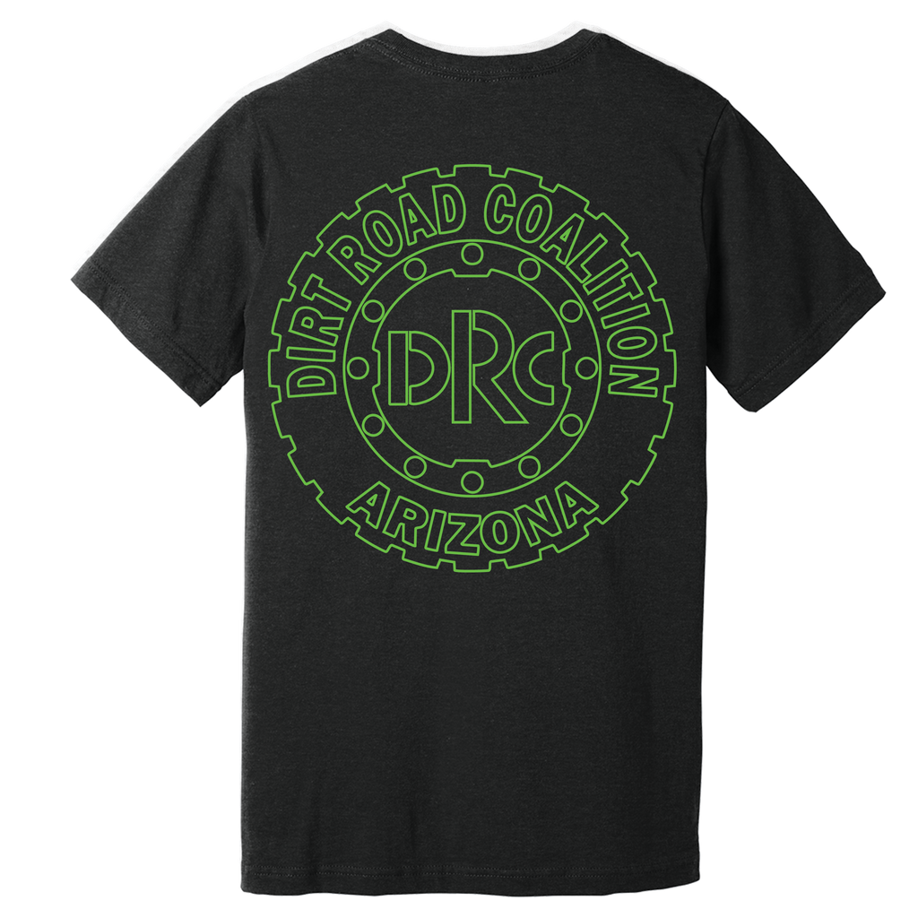 DRC Short Sleeve Shirt Green #DRC Front and Green Logo Back