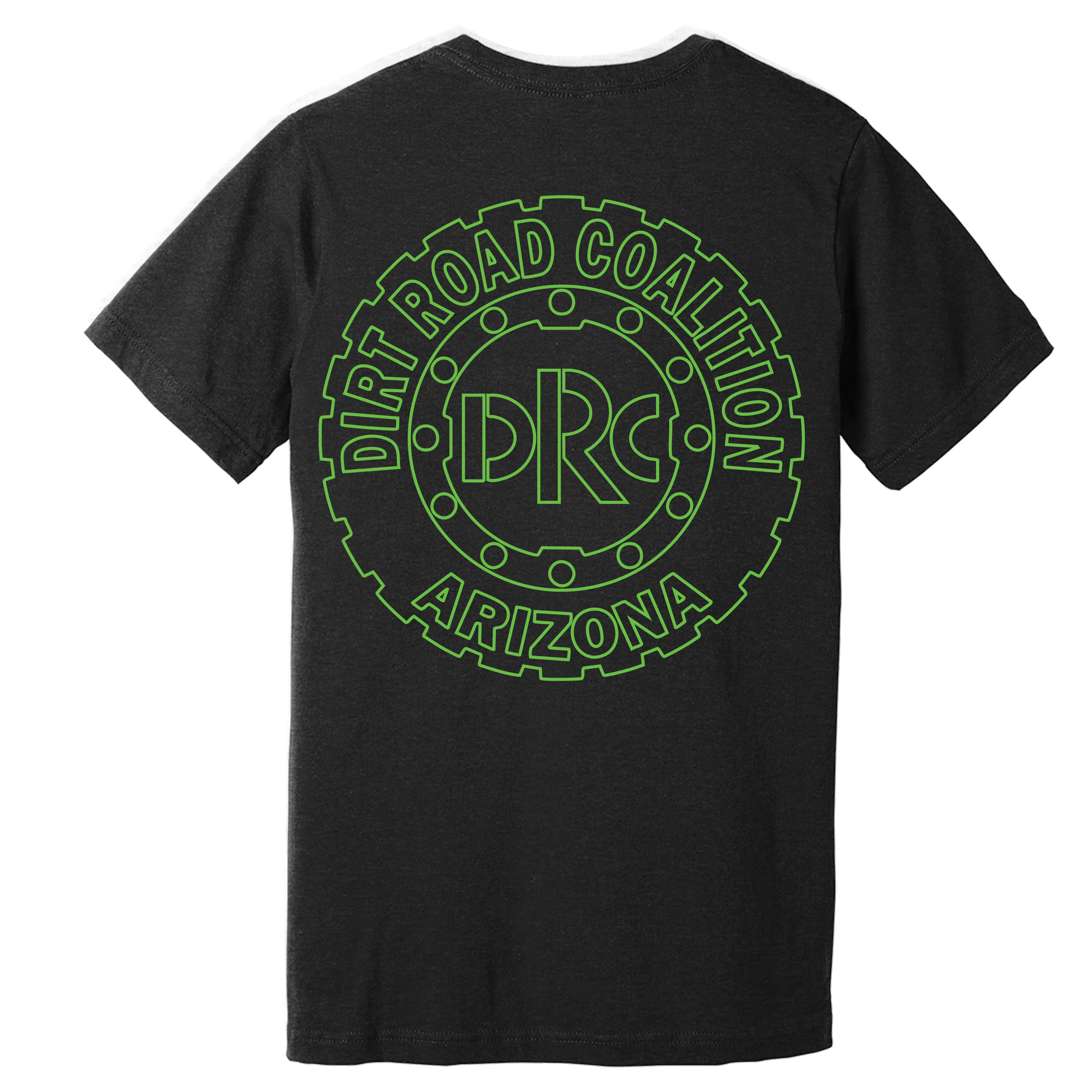 DRC Short Sleeve Shirt Green #DRC Front and Green Logo Back