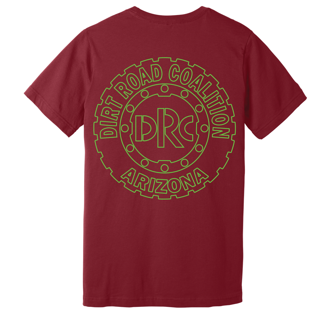 DRC Short Sleeve Shirt Green #DRC Front and Green Logo Back