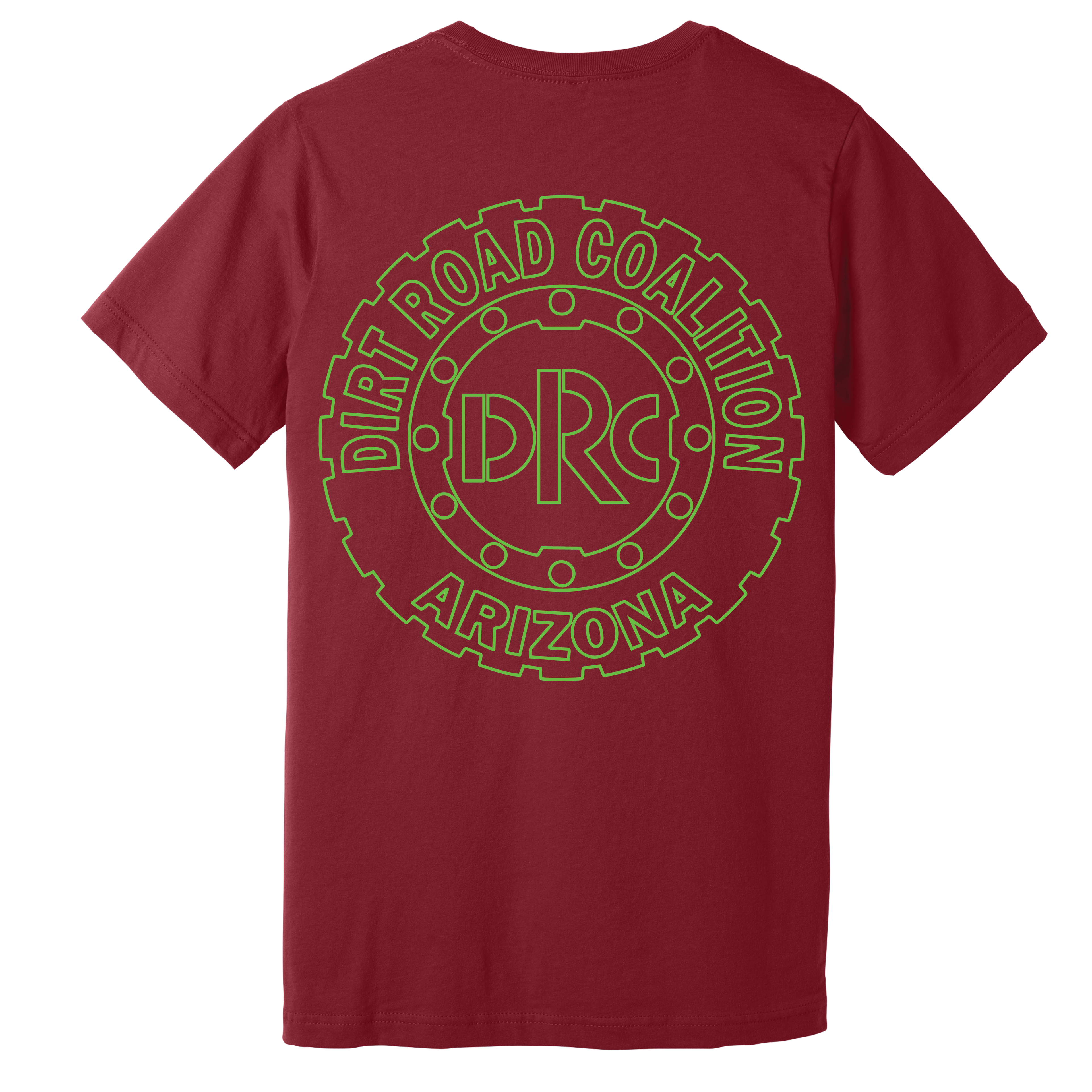 DRC Short Sleeve Shirt Green #DRC Front and Green Logo Back