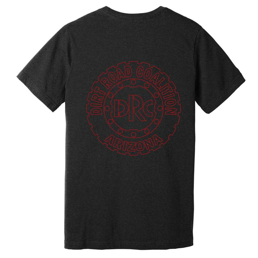 DRC Short Sleeve Shirt Red #DRC Front and Red Logo Back