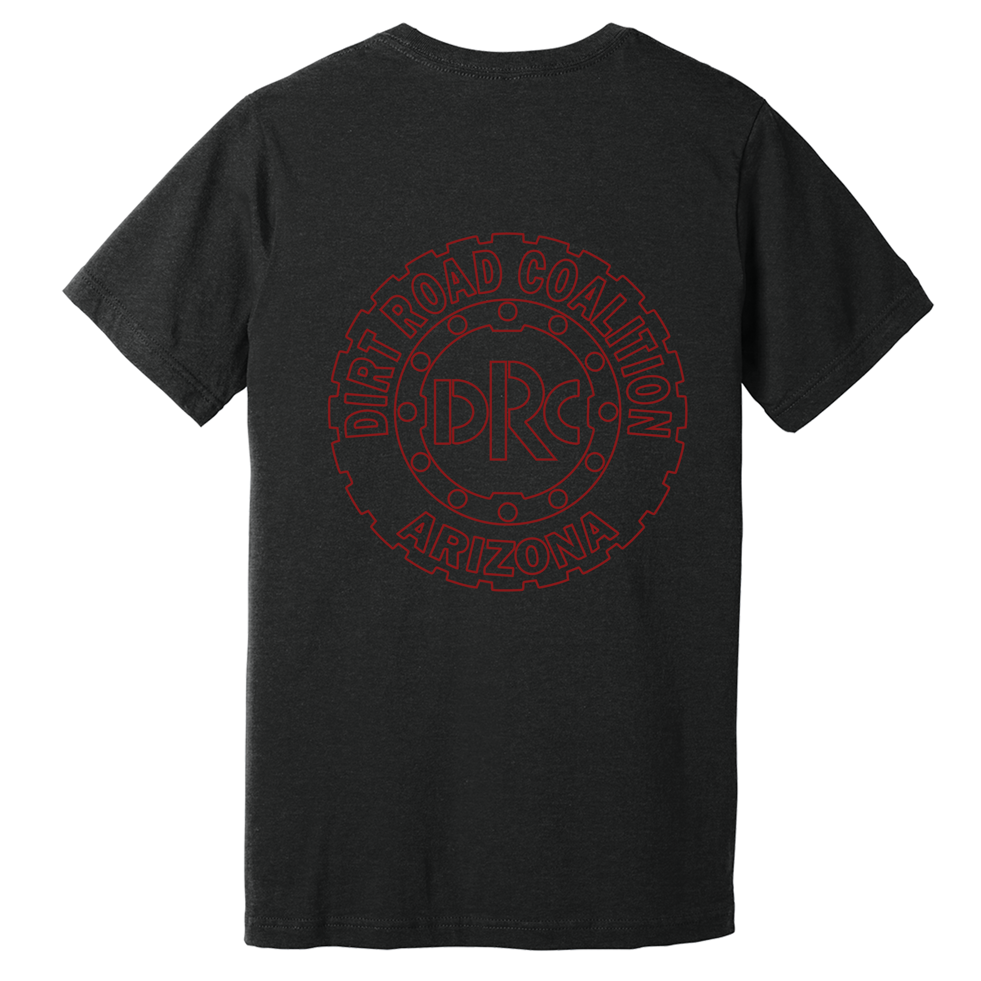 DRC Short Sleeve Shirt Red #DRC Front and Red Logo Back