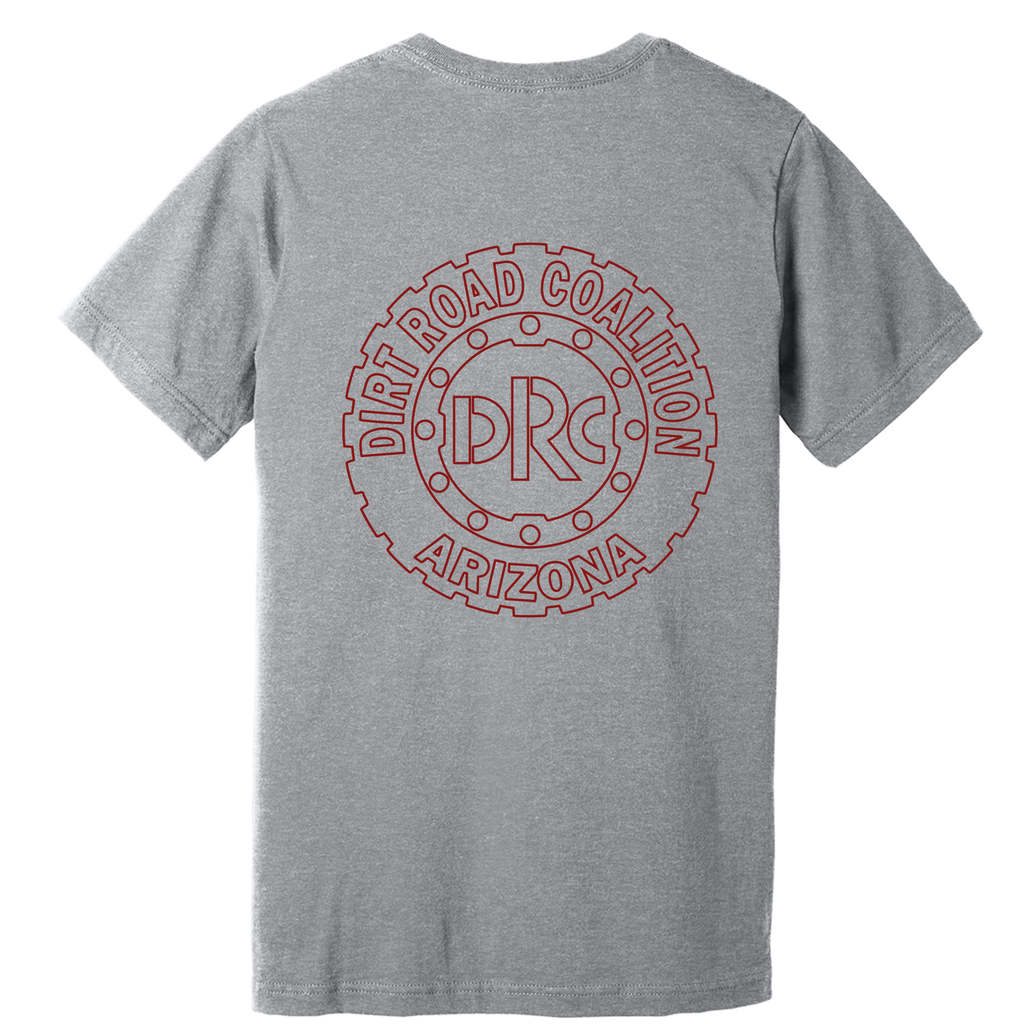 DRC Short Sleeve Shirt Red #DRC Front and Red Logo Back