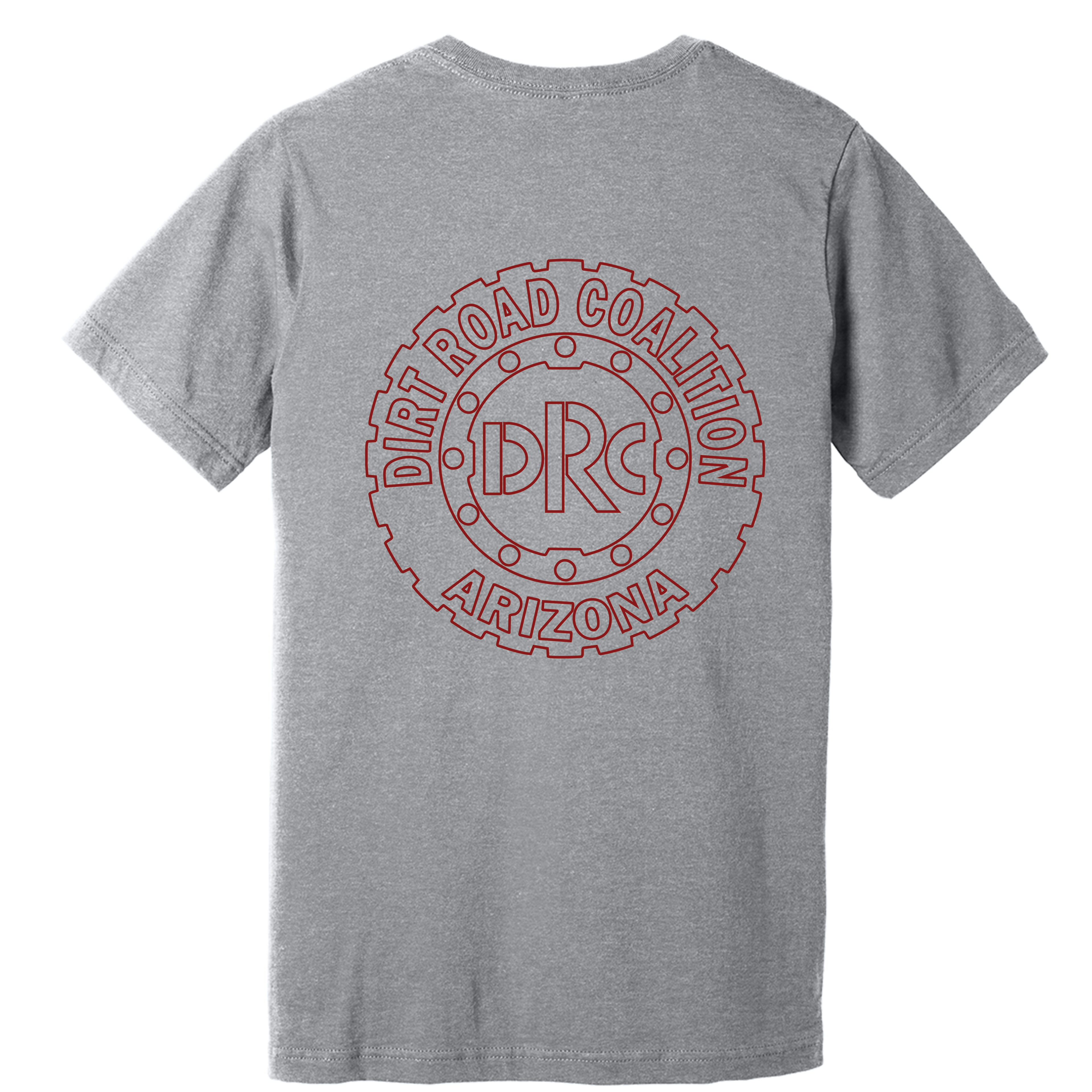 DRC Short Sleeve Shirt Red #DRC Front and Red Logo Back