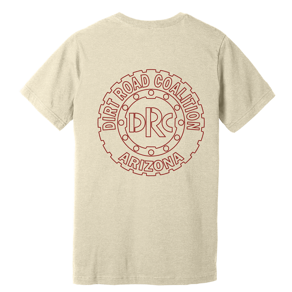 DRC Short Sleeve Shirt Red #DRC Front and Red Logo Back