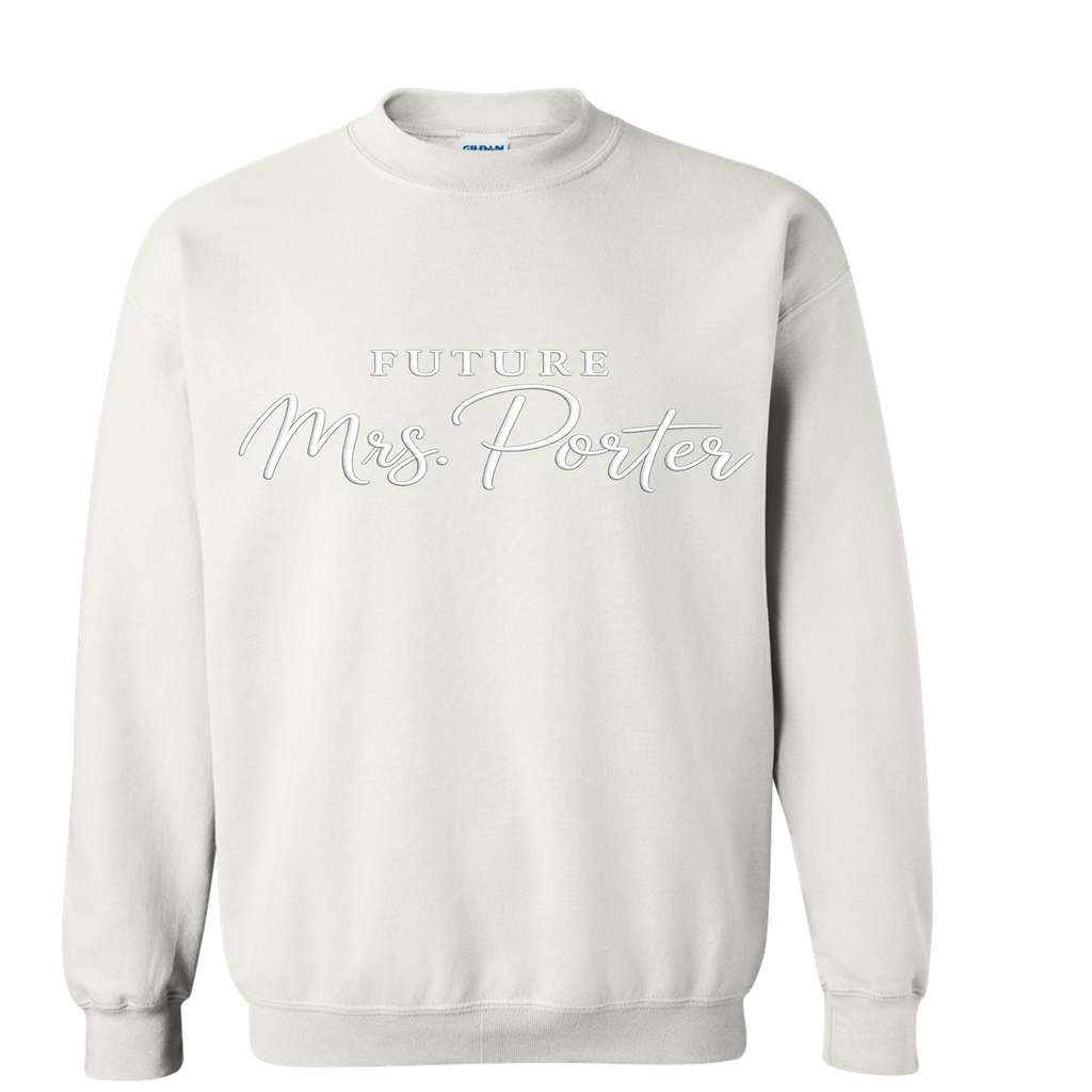 Future Mrs. Embroidered crewneck