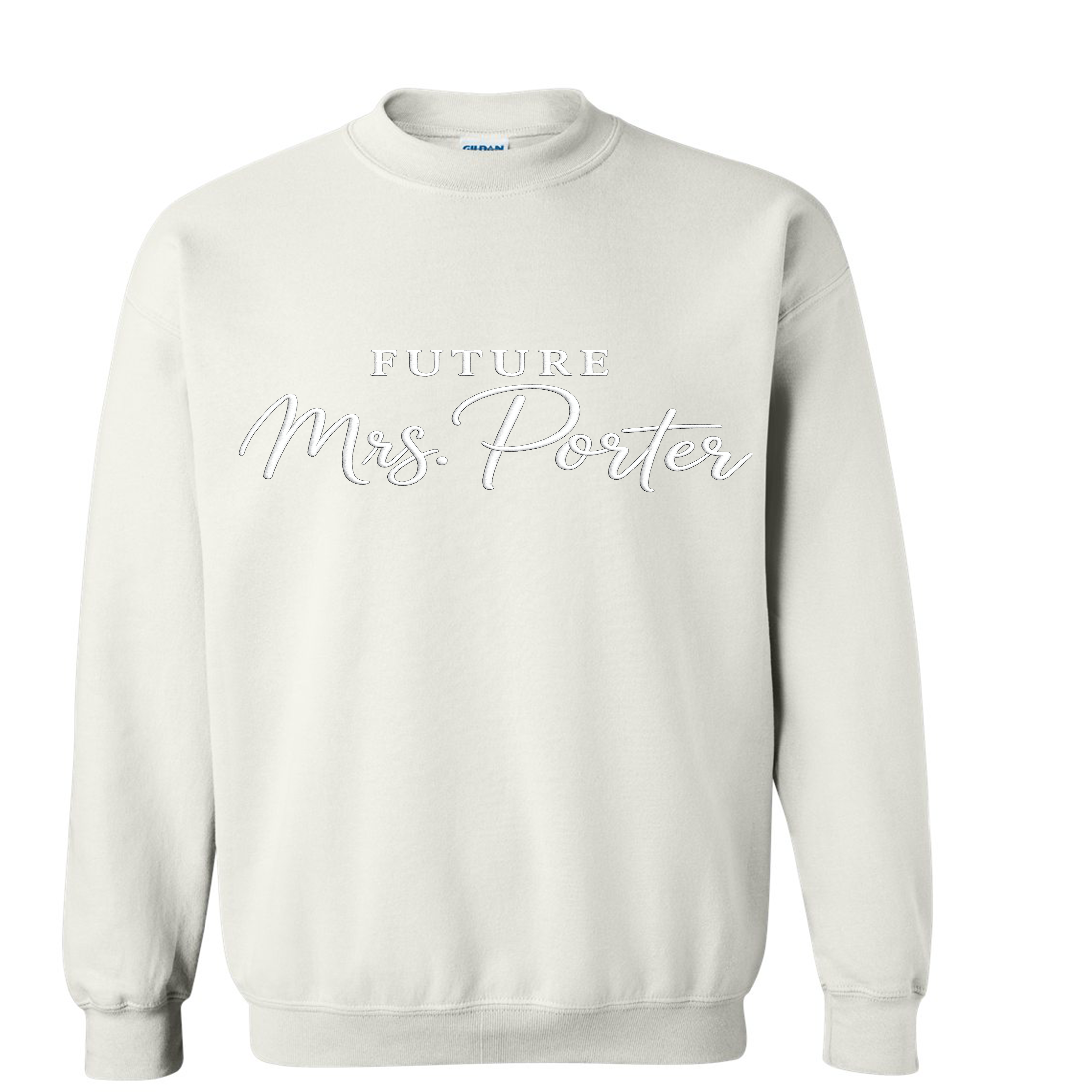 Future Mrs. Embroidered crewneck